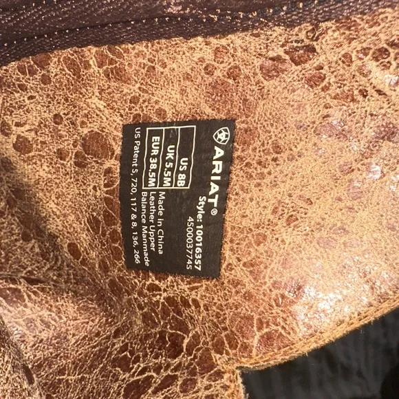 Ariat Heritage Western R Pro Leather Cowgirl Boots - Distressed Brown - Picture 2 of 8